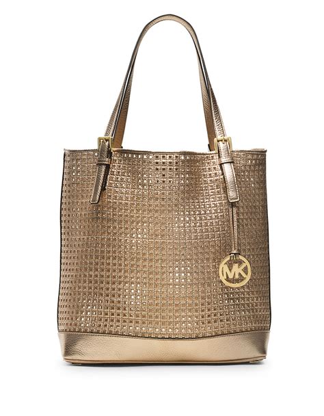 michael kors large round gold medallion on front of bag|Large Michael Kors Handbags .